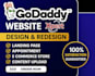 design godaddy website, redesign, hostinger website, SEO and builder expert
