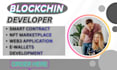 develop smart contracts and dapps with custom nft collection