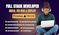 website development full stack developer front end backend developer supabase