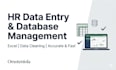do accurate HR data entry and database management in excel
