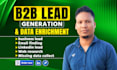 do b2b lead generation, contact email list build and lead scrapping