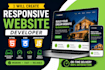 create a responsive website using HTML CSS javascript