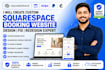 create custom squarespace booking website design redesign squarespace website