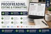 proofread edit and format documents