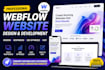 design and develop a professional SEO optimized webflow website or landing page