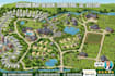 design vector illustration map, 3d isometric map, city map, rv park, campgroung