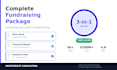 create a complete fundraising package, pitch deck, financial model, business pla