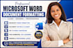 microsoft word document formatting, editing, and design