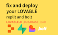 fix bolt new deployment error on vercel