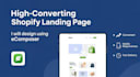 design a high converting shopify landing page using ecomposer
