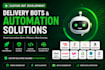 build doordash bot, instacart and uber bot, order grabber bot and auto claim bot