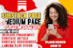 substack promotion, substack newsletter,  substack subscribers, medium SEO