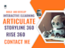 create interactive elearning onboarding avatar training video in articulate 360
