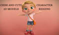 design chibi and cute 3d models, cartoon character and do 3d character rigging