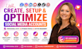 create setup optimize all social media account facebook business page setup