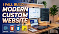 build frontend and backend website professionally