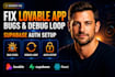 fix lovable app bugs debug loop lovable supabase error saas auth setup