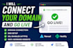 connect your domain and go live