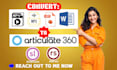 build articulate slide presentation, corporate elearning training video
