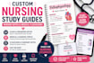 create custom nursing study guides, nursing notes, and medical flashcards