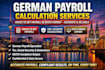 prepare german payroll calculation gross to net in datev format professionally