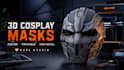create custom 3d printable cosplay masks and helmets with high details