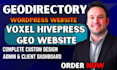design a dynamic voxel website or hivepress geodirectory wordpress website