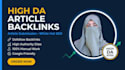 write SEO content and submit articles to high da websites with live links