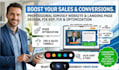 design, fix, and optimize simvoly website and landing pages for conversion