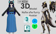 create a high quality custom vrchat avatar, fully rigged pc and quest compatible