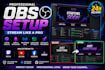 professionally setup obs studio stream overlays and alerts multistream