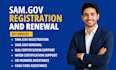 samgov registration sam gov renewal service 8a wosb uei cage code naics code