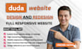 design duda website, redesign duda website builder, design duda landing page