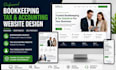 design bookkeeping website tax accounting website tax consultant website