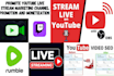 promote youtube live stream marketing channel promotion and monetization