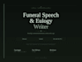 write a heartfelt funeral speech eulogy or obituary