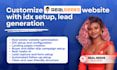 customize real geeks website with idx setup and lead generation, drip automation