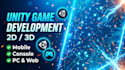 be unity game developer, do unity game development, unity 2d 3d or unreal