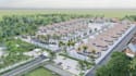 organize residential community center,unit apartment building, masterplan layout