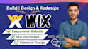design and redesign a responsive wix website design