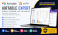 build airtable database, airtable crm, automation and softr web app, hubspot