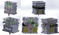 design plastic injection mold, silicone tooling dfm analysis moldflow simulation