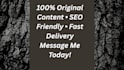 write SEO blogposts or articles for your website or business