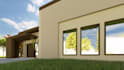 design a modern residential house, 2d plan, 3d renders