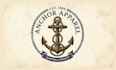 create modern anchor, nautical logo t shirt design