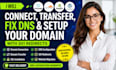connect, transfer, fix dns, and setup your domain with 301 redirects