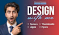 design logo, banner and posts