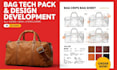 create bag tech pack for backpack handbag and accessories design