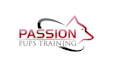 create pets brand logo with passion pups training