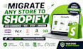 migrate backup woocommerce wix etsy or amazon store to shopify
